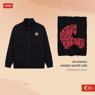 Adult unisexJacket Tram Hoa Do Ma long-sleeved zipper CANIFA 5OT25W007