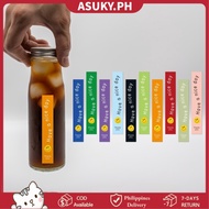 100Pcs/10 Sheets Have A Nice Day Milk Tea Sticker Small Business Rectangle Seal Label Self-Adhesive