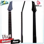24 Fret Electric Guitar Neck 6 String - Canada Maple Wood Black Head Red Point Position Marks