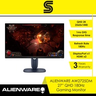 ALIENWARE AW2725DM 27" QHD 180Hz Fast IPS Gaming Monitor - 1ms/HDMI/DP