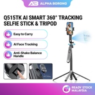 Alpha Borong Q515TK Auto Tracking Phone Holder Auto Face Tracking Tripod 360 Rotation Tracking Camer