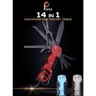 Survival Kit Plato Folding Knife Multitools Pocket Knife Edc Camping Outdoor 14 In 1