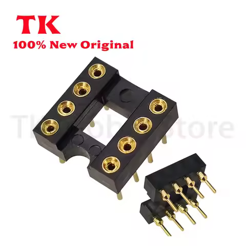 10PCS Gold-plated DIP-8 straight plug 2068D 49720HA 5532DD 4558d 8820 muses02 opa627 integrated icne