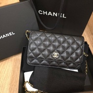 Chanel  woc 書包釦 荔枝紋牛皮