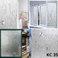 STIKER STICKER KACA Lebar 90 cm PREMIUM SUNBLAST SANBLAST PINTU KAMAR MANDI JENDELA RUMAH 3D HOLOGRA