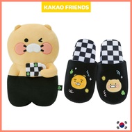 [KAKAO FRIENDS OFFICIAL] EveryYay Flat Pillow Checkerboard Choonsik Ryan &amp; Choonsik Slipper ryan and choonsik kakao friends stuffed toy kakao friends pillow kakao ryan