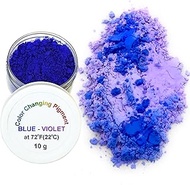 Temperature Activated Thermochromic Powder Pigment Blue Changing to Violet at 72F/22C Perfect for Co