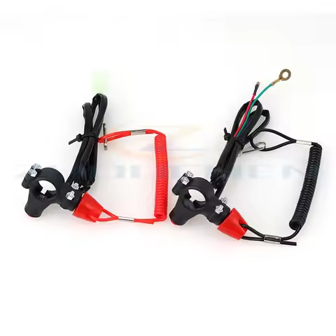 Off Tether Safety Stop Kill Switch Push Button for 2 Stroke Mini Moto Dirt ATV Quad 4 Wheeler Minimo