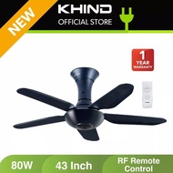 KHIND Ceiling Fan Baby Fan 43”Remote 5 Blade (CF4301R)