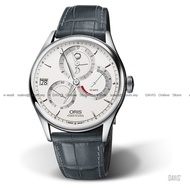 ORIS 0111277264051-Set12371FC Men's Watch Artelier Calibre 112 GMT Day-Night 43mm Leather Strap Grey