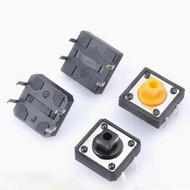 50pcs 12x12x7.3mm Tactile Switch Square Push Button Tact Switch 12*12*7.3mm Micro Switch B3FF-4055 1