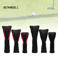 [Trend Sport] 3Pcs Golf Head Covers for Golf Golf Wood Headcovers Golf Hybrid Head Cover Golf Wood H