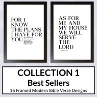 Premium Bible Verse Wall Decor – Inspirational Christian Quote Frame for Living Room & Home