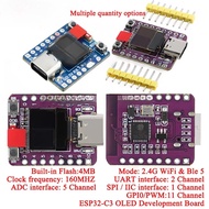 2-4Pcs ESP32-C3 OLED Development Board ESPC3 0.42 inch LCD Display 2.4G WiFi Bluetooth-compatible 5 