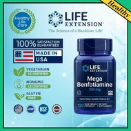 【Life Extension】Mega Benfotiamine, Vitamin B1, 250mg 120 Vegetarian Capsules EXP:03/28 Healthy Life 