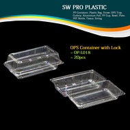 OP-L018 / OPS-H14L OPS Plastic Tray / Packaging Food Tray / Bekas Makanan / OPS Bakery Container [±2