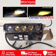 Spotlight Lampu Tembak Sorot Laser LED Foglamp SQL 3 Mata Waterproof Foglamp Mobil Motor 2 Warna Hig