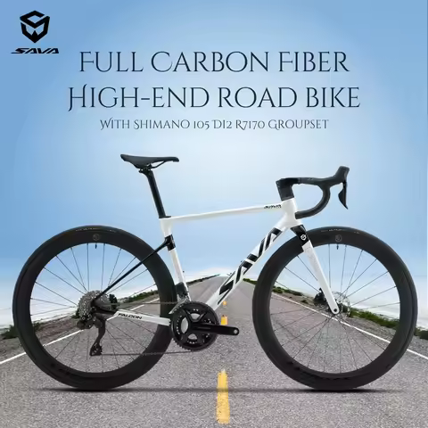SAVA full carbon fiber road bike ultra-light 7.8kg electronic shifting bike 24-speed T1000 frame wit