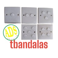 NEW schneider clipsal out bow ob embossed knob geng switch 1x 2x 3x 4x 5x