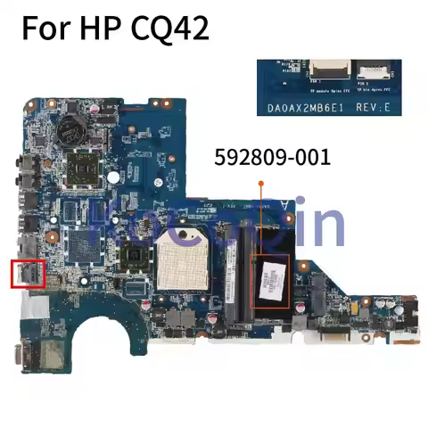 For HP G42 G62 CQ42 CQ62 Laptop Motherboard CPU Socket S1 DA0AX2MB6E1 592809-001 592809-501 Notebook