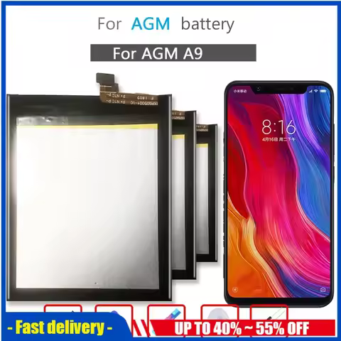 5400mAh High Quality A 9 Pro Battery For UMI Umidigi A9 Pro A9Pro Phone Replacement Bateria Batterie