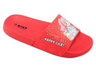 Dép quai ngang bé gái Bitas EGI.16 (Cam san hô + Đỏ + Hồng sen)