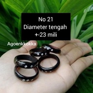 HITAM MATA Black 3 eye ring size 21 kokka kaukah