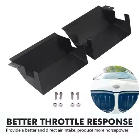 a pair Black Aluminum Dynamic Air Intake Scoops For BMW E90 E93 E92 335i 335xi 328i 328xi 2007-2012 
