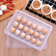 Thickened Refrigerator Egg Container Box Storage Box with Egg Tray Kitchen Fresh-keeping Box with Li