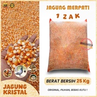 READY JAGUNG KRISTAL ZAK 25KG KHUSUS GOJEK pakan burung jagung pipil unyil pakan ayam merpati