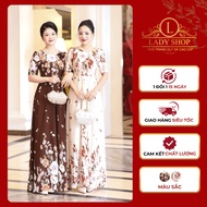 [New Collection 2026] Middle-aged maxi dress made of light, cool, sweat-absorbent silk for mom to go