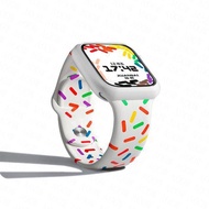 ✙ Pride Edition Strap For Apple Watch Band 44mm 45mm 40mm 38mm 42MM 44mm Silicone Bracelet iWatch Se