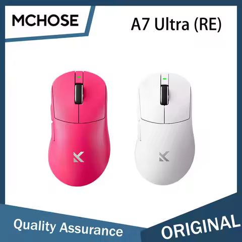 MCHOSE A7 Ultra (RE) Wireless Mouse with Right Hand Ergonomic Design for Office Games Bluetooth/2.4g