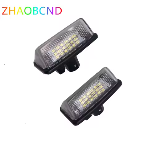 2PCS LED License Plate Light For Toyota Camry Avalon Auris E18 Vios Esquire Esquire EZ Noah Proace y