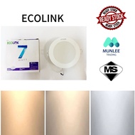 [Ready Stock] ECOLINK 7W DOWNLIGHT ROUND 3000K/4000K/6500K