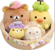 現貨 San-X Rilakkuma 鬆弛熊 水果 公仔 套裝 刺蝟 MY48001