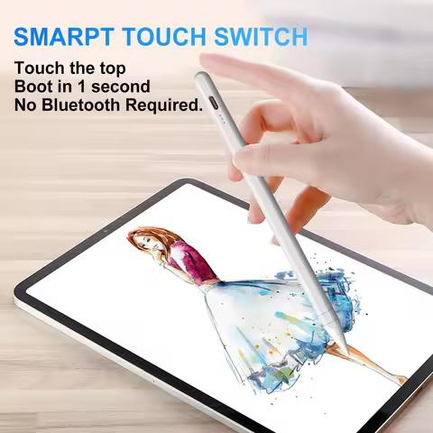 Stylus Lite with LED for Apple Pencil iPad Palm Rejection Magnetic Design Touch Pen for Tablet for i