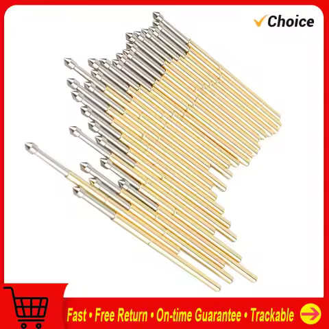 P50‑ J1/P50‑ B1/P75‑ B1/P75‑ E2/P100‑ E2 Spring Test Probe Round Pogo Pin 3