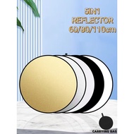Reflector60cm/80cm/110cm Foldable Reflector 5 in 1 Use To Reflect Dimension Picture Or Video