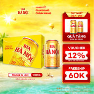 Thùng 24 lon Bia Hà Nội - HABECO (330ml/lon)