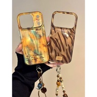 Niche High-End Meteor Pattern Smudge Fallen Leaves Suitable for ihone17promax Apple 16pro Phone Case