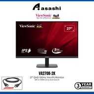 VIEWSONIC 27" VA2708-2K 27" QHD 100Hz 1ms IPS Monitor / VA2708-4K-HD UHD 60Hz 4ms IPS Monitor