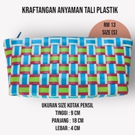 🔥 HOT SALE 🔥 SABAH READY STOCK 💥 KRAFTANGAN BAKUL ANYAMAN DARI TALI PLASTIK 💥 KOTAK PENSIL WOVEN HAN