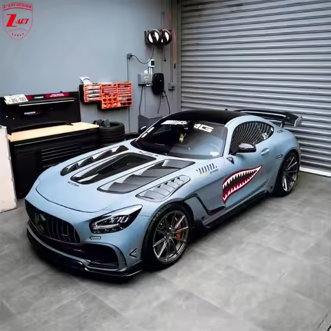 Z-ART AMG GT V2 Body Kit for Mercedes Benz AMG GTS Carbon Fiber Tuining Kit for AMG GT 2015+ Aerokit