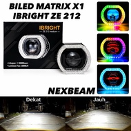 Biled projector matrix x1 Ibright ZE 212 Medium - Biles matrix 3 inch package shroud blue lens