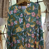 Nadjani Flower Dress Green Limited Edition