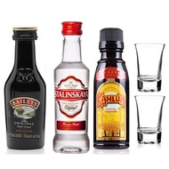 B52 Bomber Cocktail Package Puda Vodka 50ml+Nectar Coffee 50ml+Baili Sweet Wine 50ml