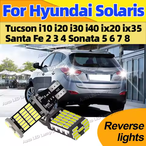 For Hyundai Solaris Tucson i10 i20 i30 i40 ix20 ix35 Santa Fe 2 3 4 Sonata 5 6 7 8 Canbus T15 W16W R