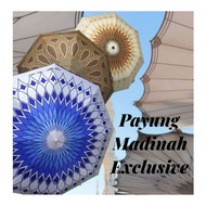 PAYUNG MADINAH EXCLUSIVE INSPIRASI MASJID NABAWI PREMIUM PARACHUTE FOLDABLE WATERPROOF TAHAN UV SOUV
