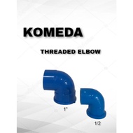 BLUE THREADED ELBOW PVC BLUE FITTINGS 1/2 3/4 1